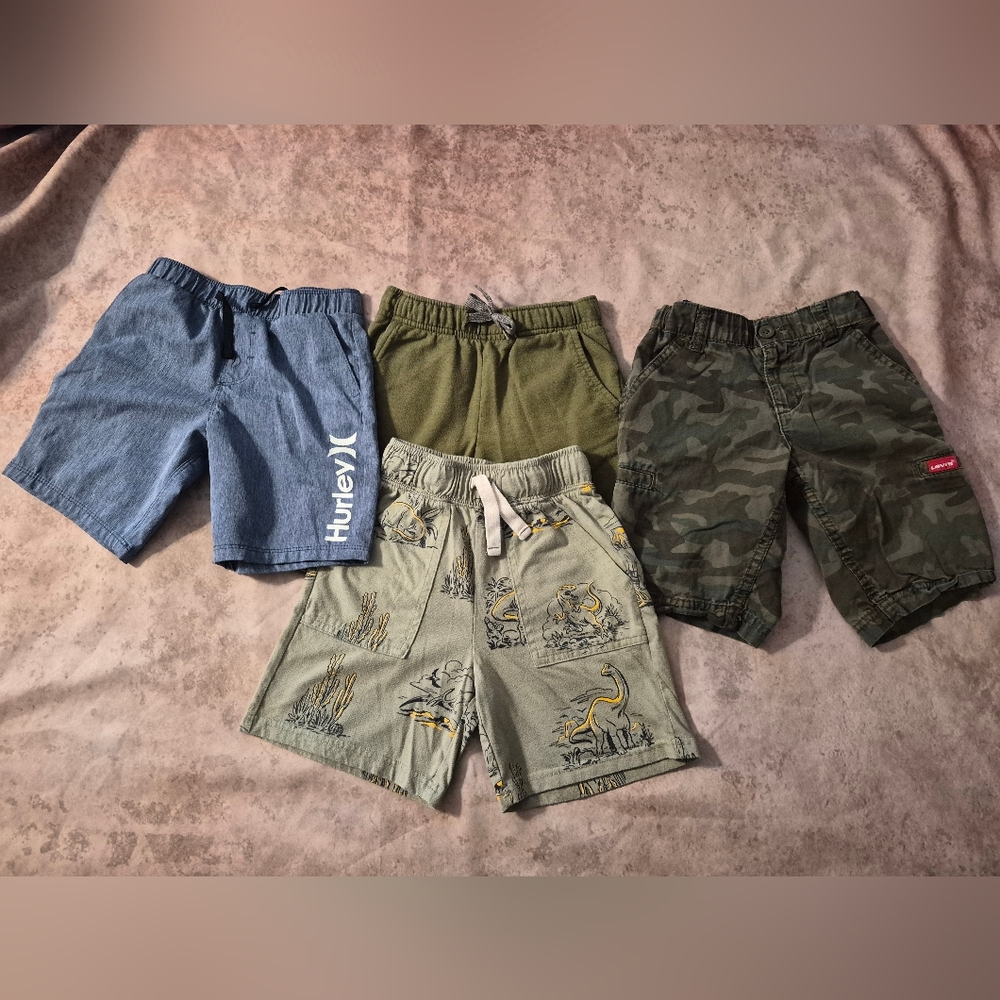 Hurley Blue and Green Cargo Shorts Set